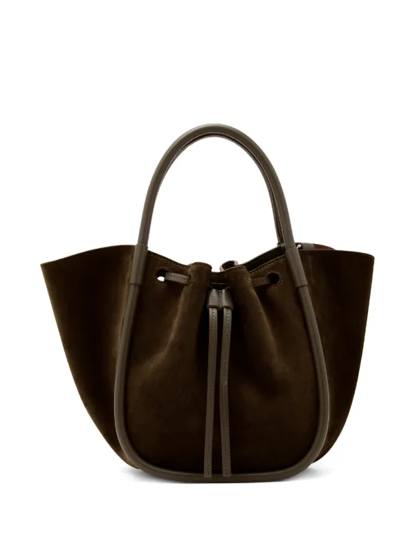 Proenza Schouler Small Drawstring-fastening Tote Bag in Brown