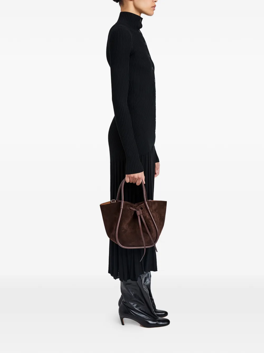 Proenza Schouler Shopper met trekkoordsluiting Bruin