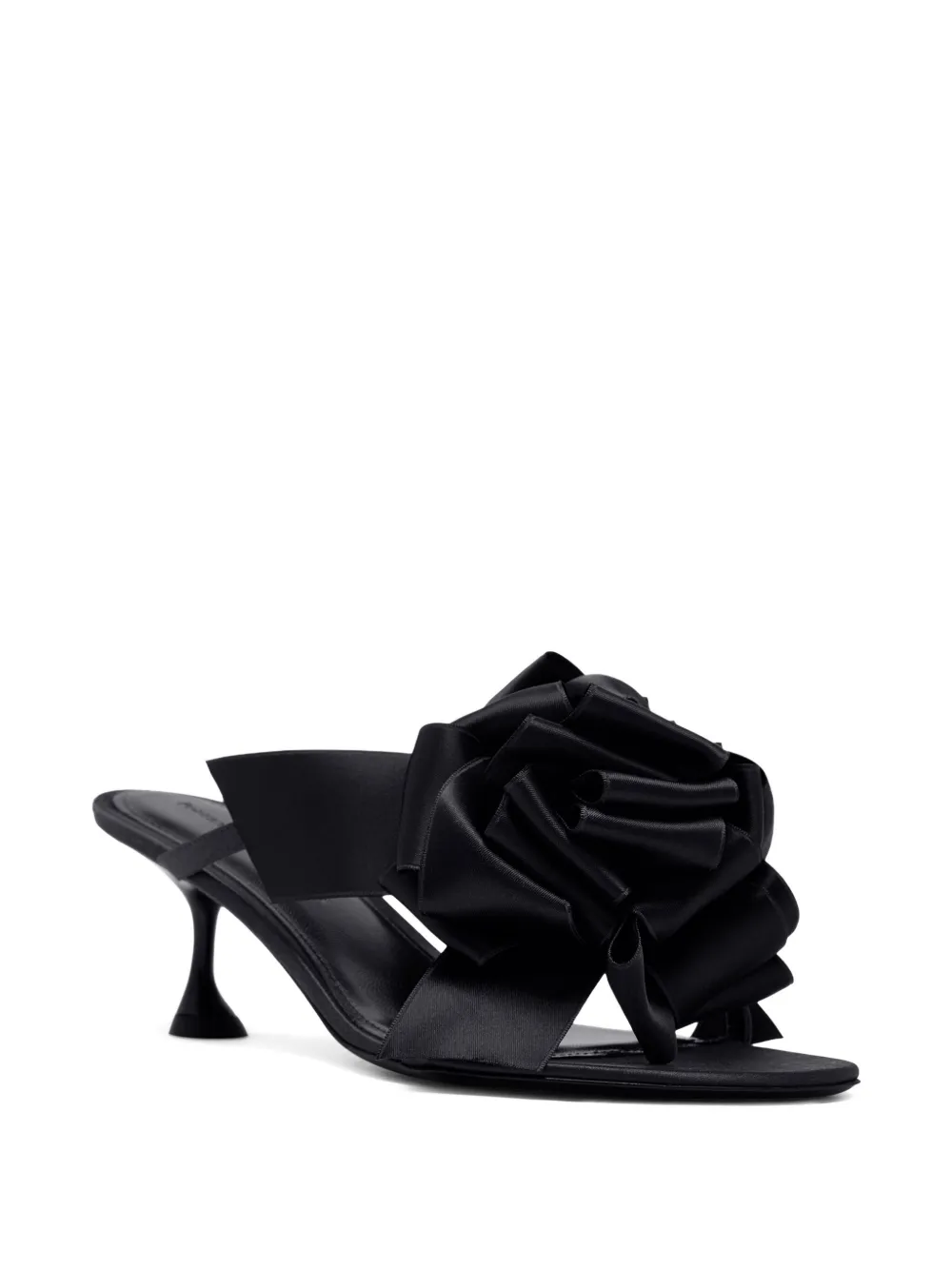 Proenza Schouler 60mm rose-embellishment heeled sandals Zwart