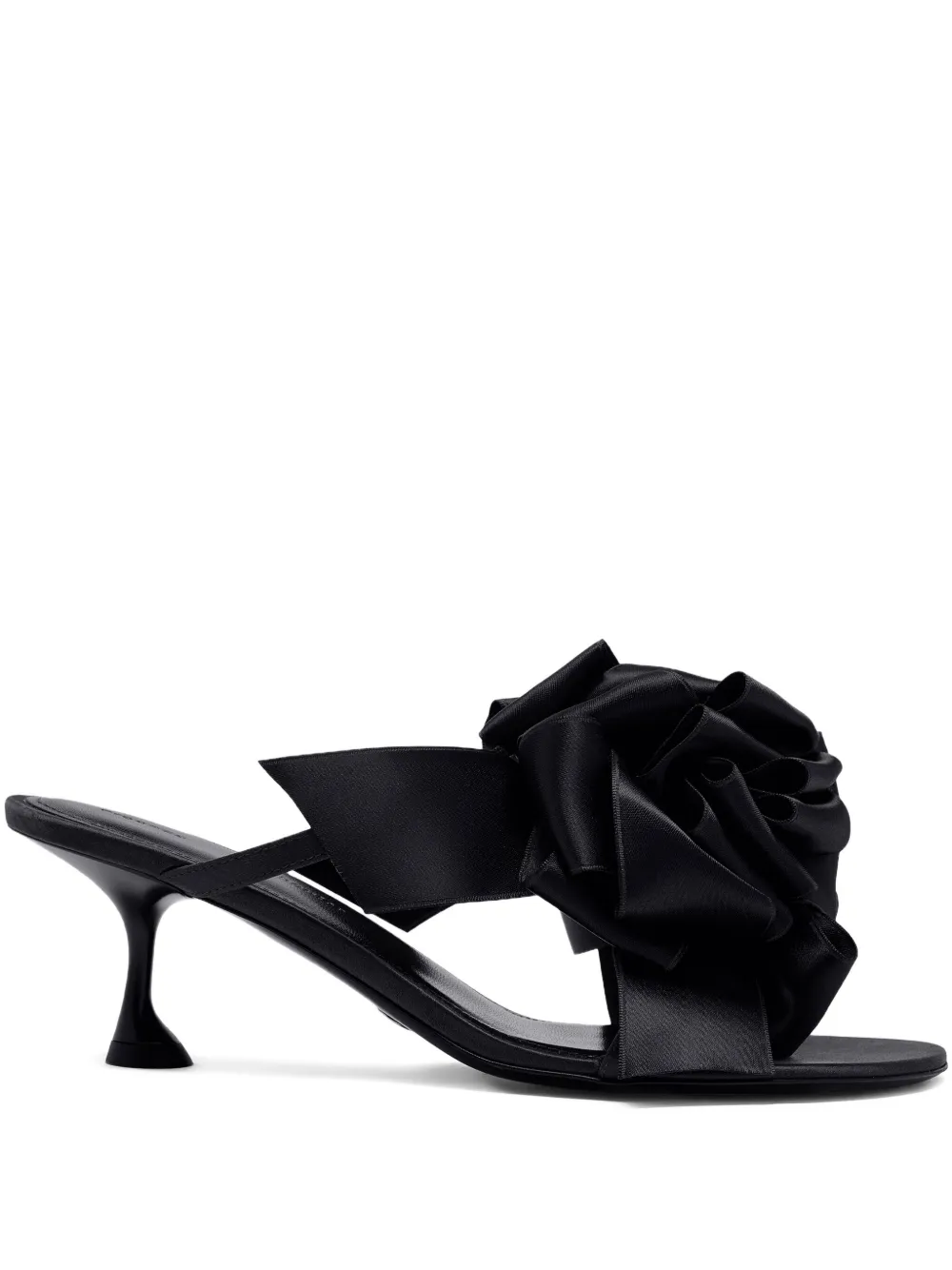 Proenza Schouler 60mm rose-embellishment heeled sandals Zwart