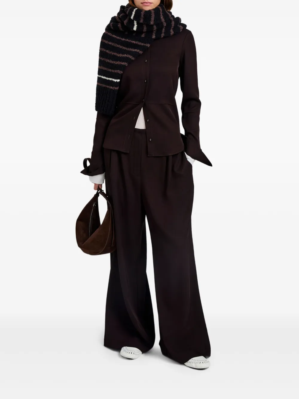 Proenza Schouler White Label elastic-waist wide-leg trousers | Wide-Leg Pants | Image 2
