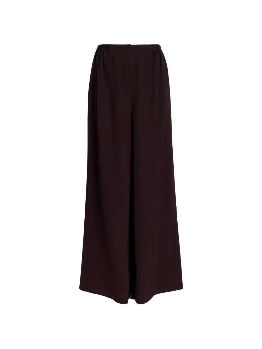 Proenza Schouler White Label Broek met elastische taille en wijde pijpen Bruin