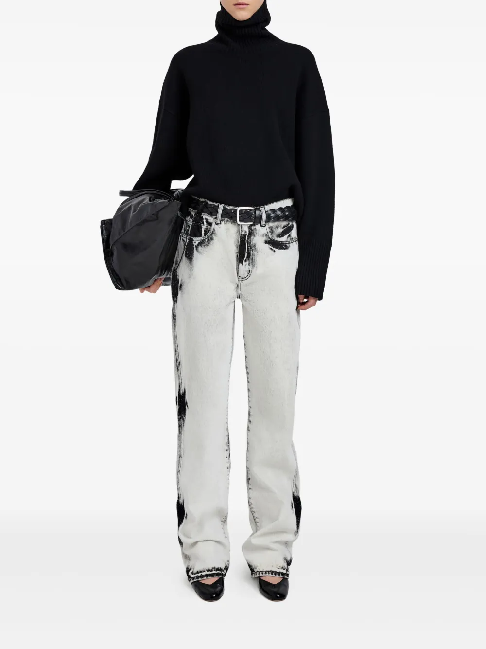 Proenza Schouler Straight jeans met gebleekt effect - Wit