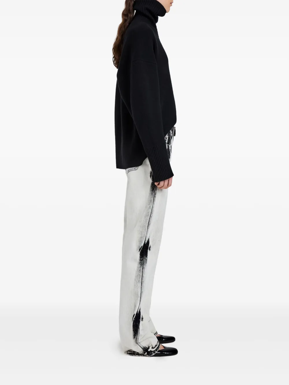 Proenza Schouler Ryman Rigid Mid-rise Straight-leg Jeans In Gray