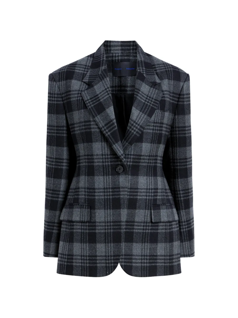 Proenza Schouler checked wool blazer - Grey