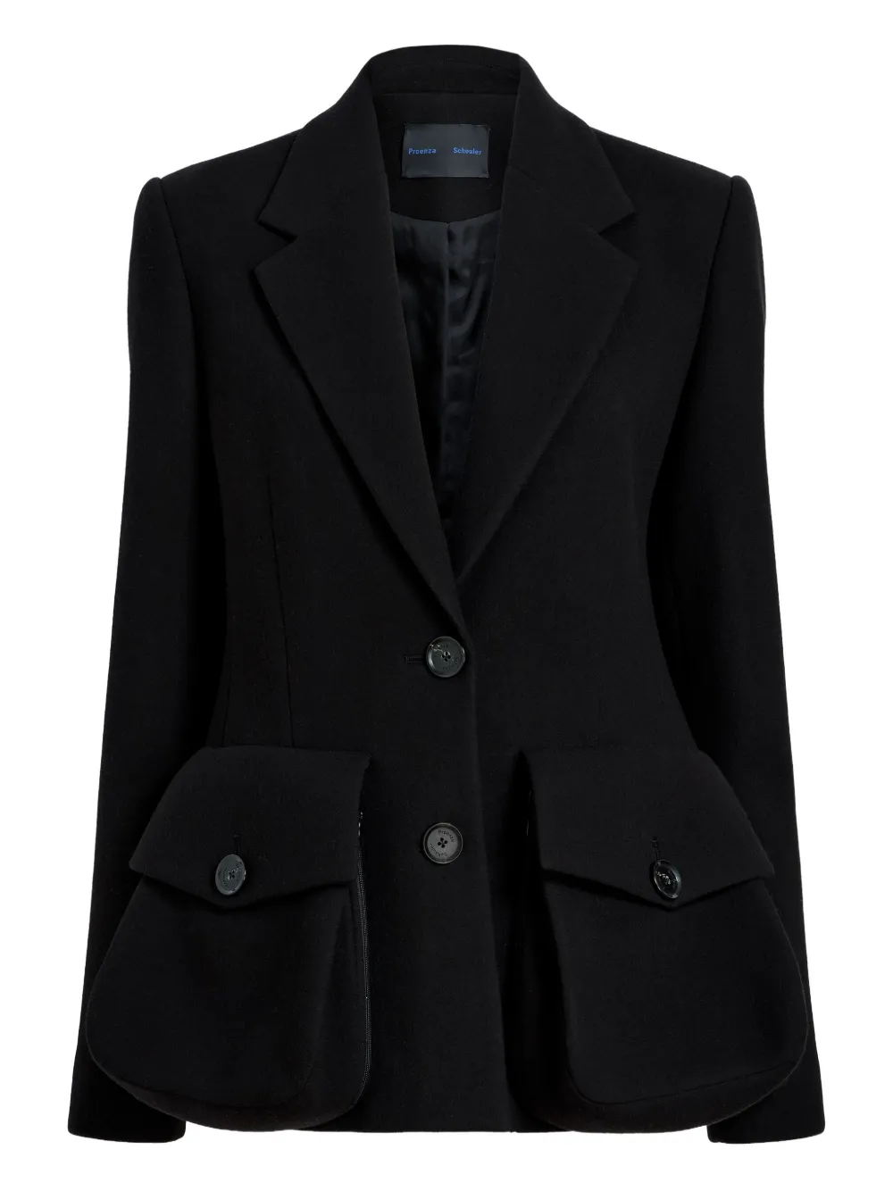 Proenza Schouler flap-pockets buttoned blazer | Black | Image 1