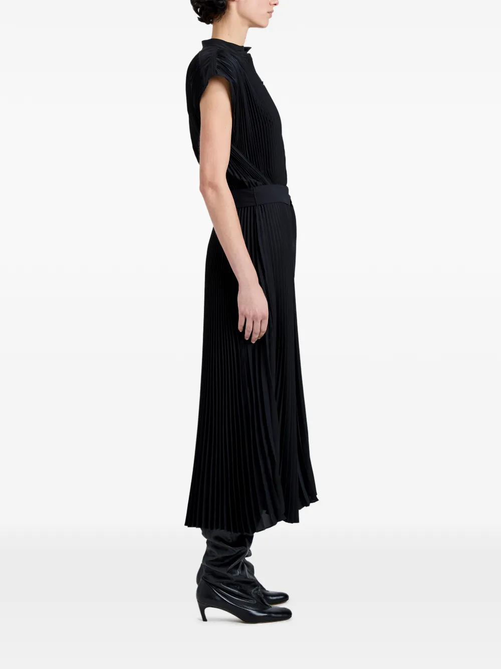 Farah Pleated Midi Dress