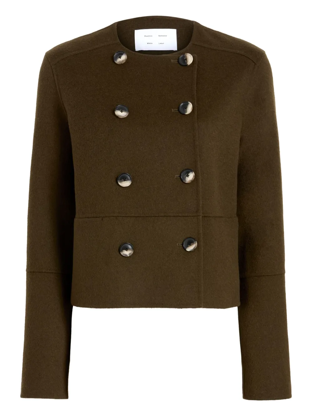 Proenza Schouler White Label Courtney  double-breasted wool jacket | Brown | Image 1