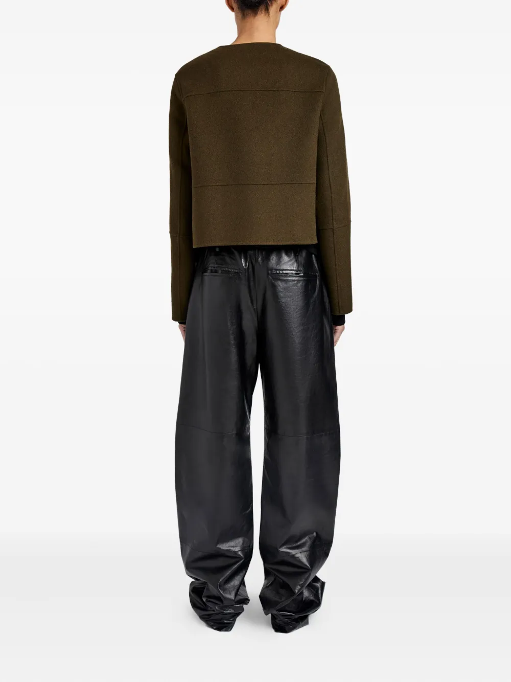 Proenza Schouler White Label Courtney jack met dubbele rij knopen Bruin