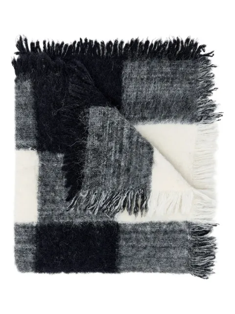Proenza Schouler checked fringed scarf