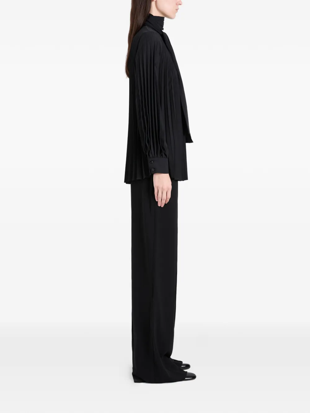 Proenza Schouler Soomin blouse met gestrikte hals Zwart