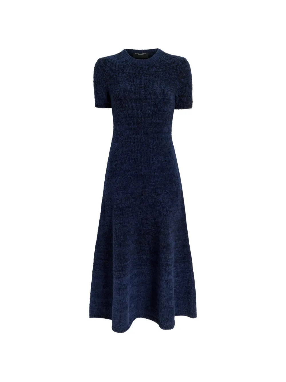 Proenza Schouler White Label Mel katoenen midi-jurk met korte mouwen Blauw