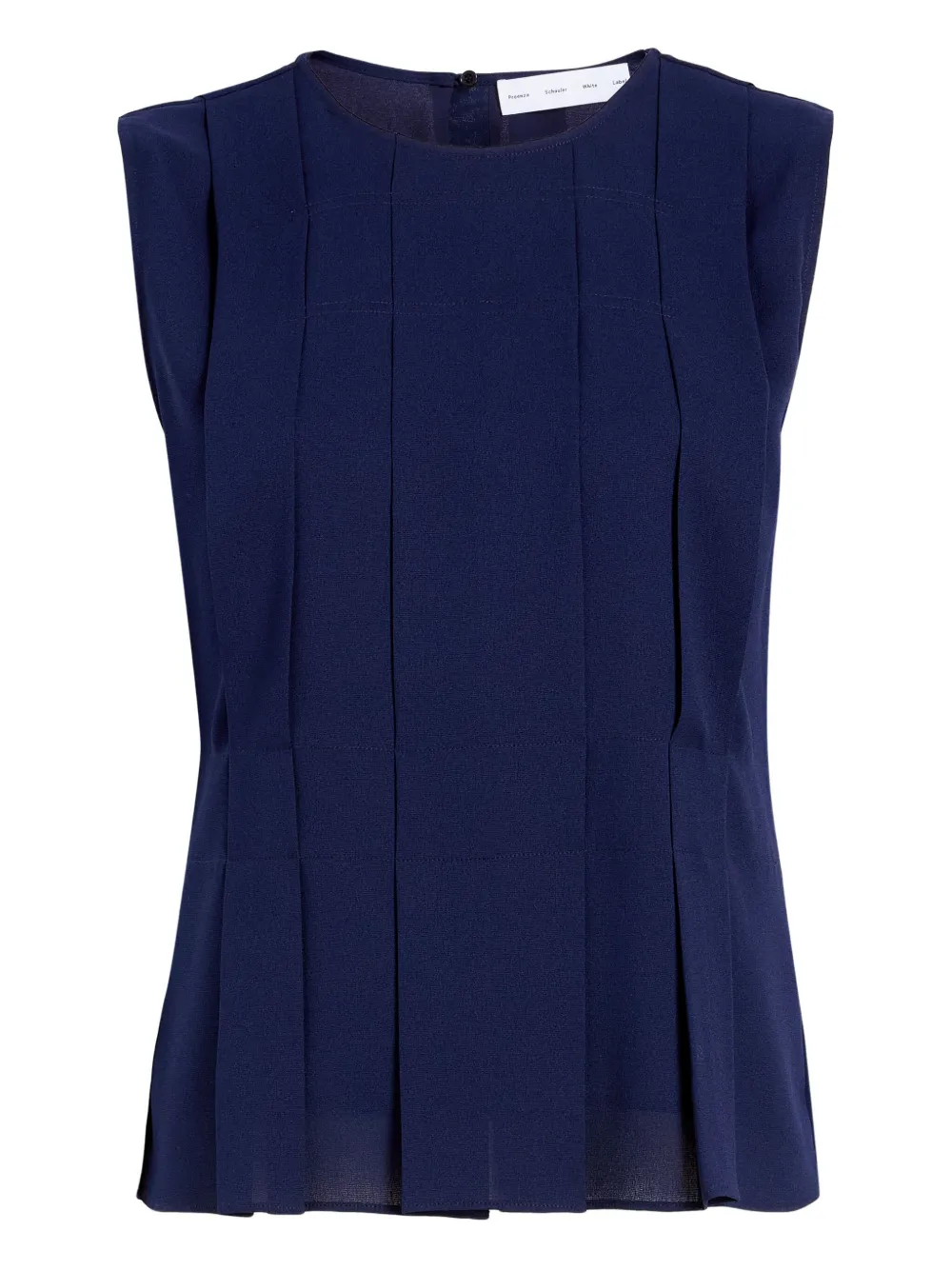 Proenza Schouler White Label Makayla pleated sleeveless top | Blue | Image 1