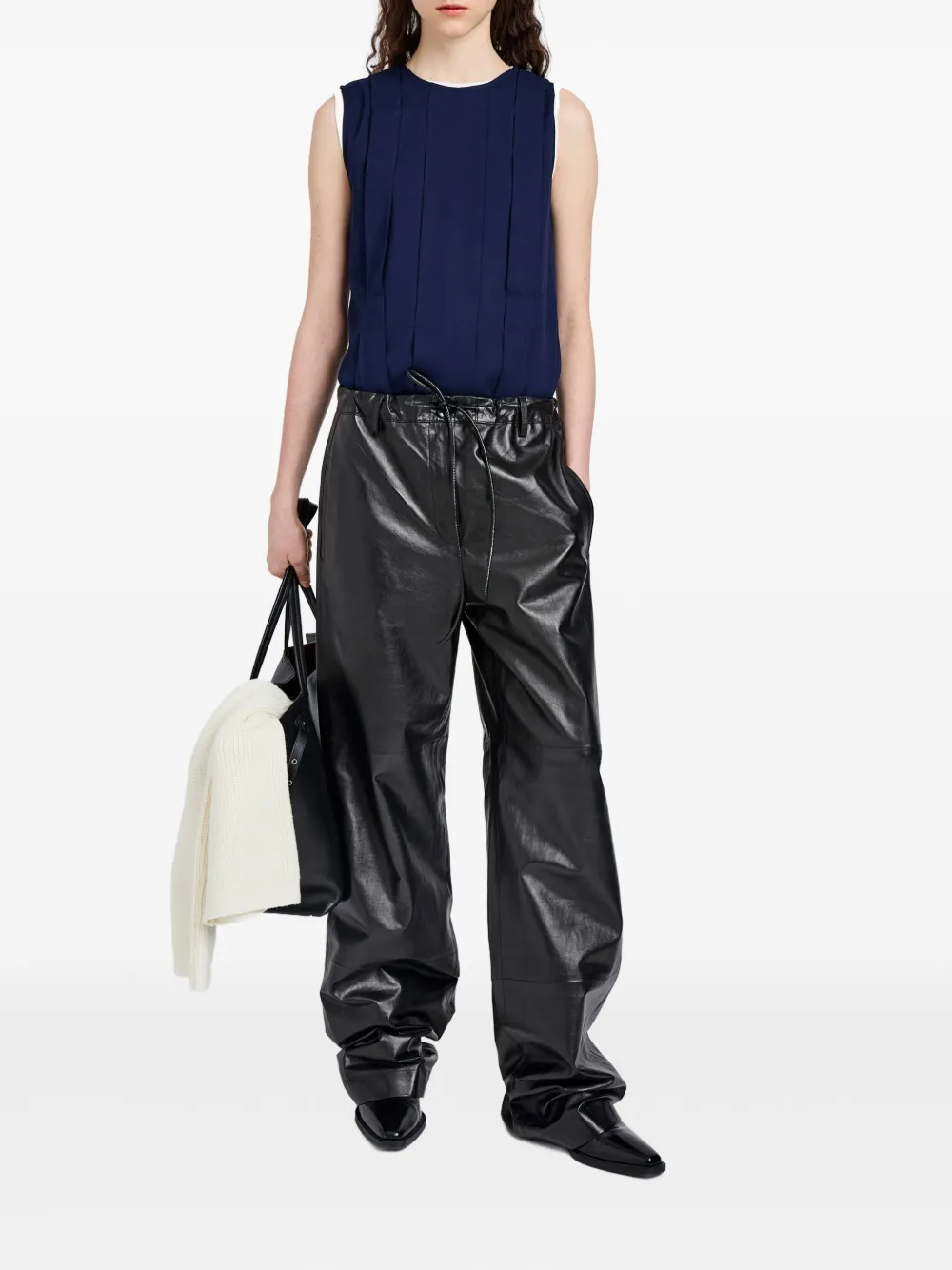 Proenza Schouler White Label Makayla pleated sleeveless top | Blouses | Image 2