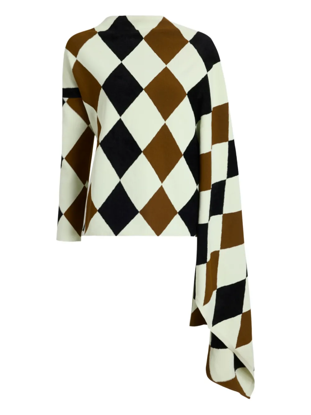 Proenza Schouler Vanne argyle-pattern top | Green | Image 1