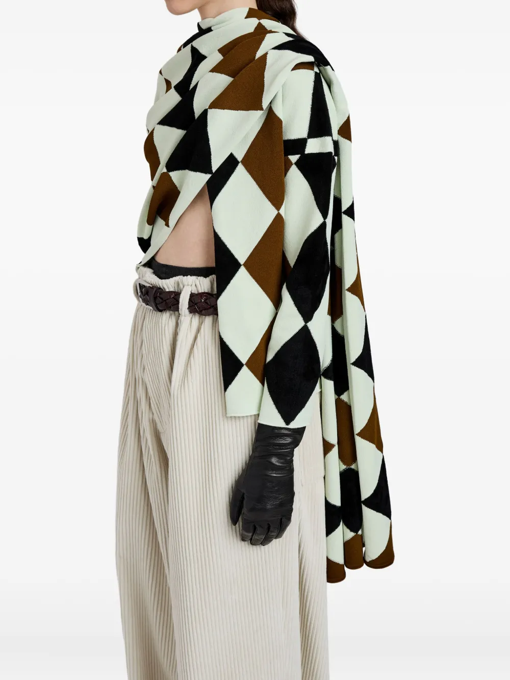 Proenza Schouler Vanne top met argyle-patroon Groen