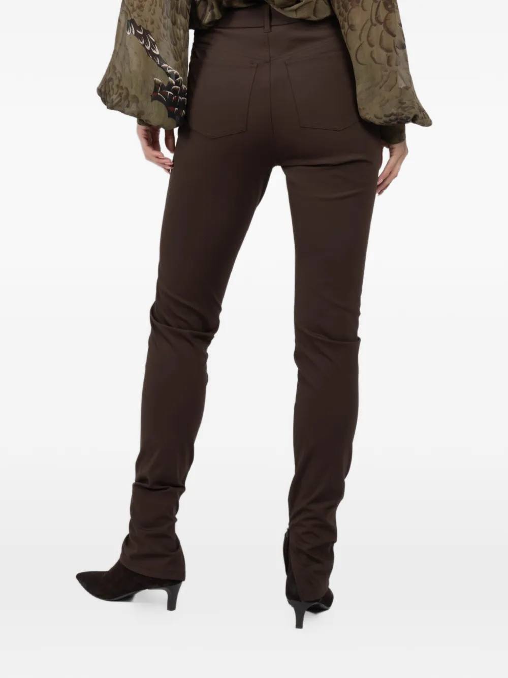  Ronny Kobo Zip-up Trousers - Brown 