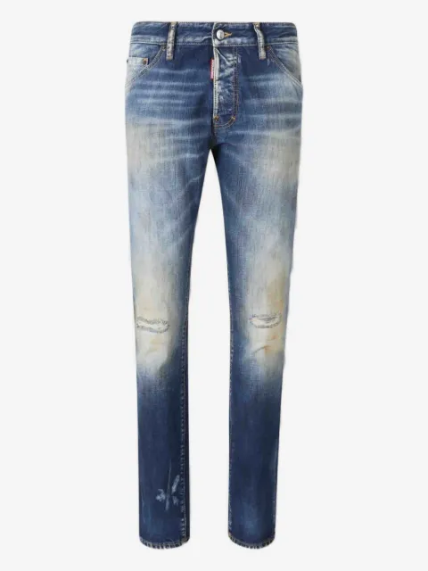 DSQUARED2 faded distressed denim jeans