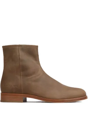 DRIES VAN NOTEN ジップ ソックスブーツ | ブラウン | FARFETCH JP
