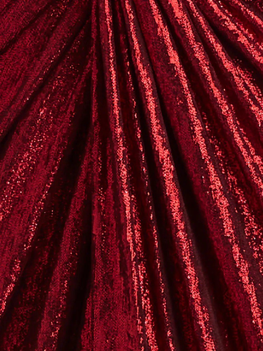 Tadashi Shoji Draped Twist-front Long-sleeve Gown In Red