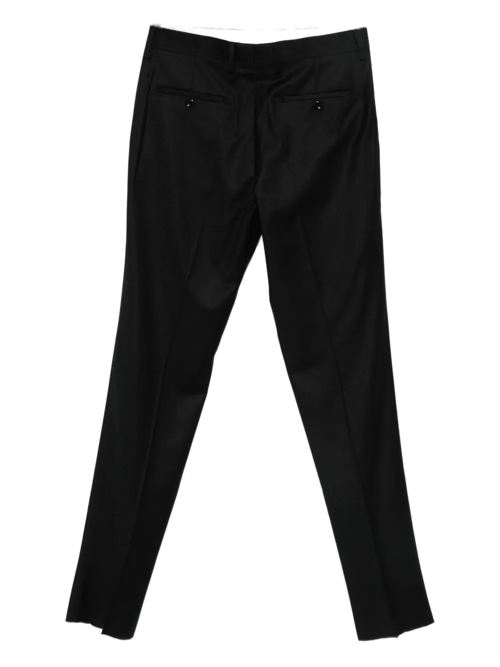 Lardini Pressed-crease Trousers In Black