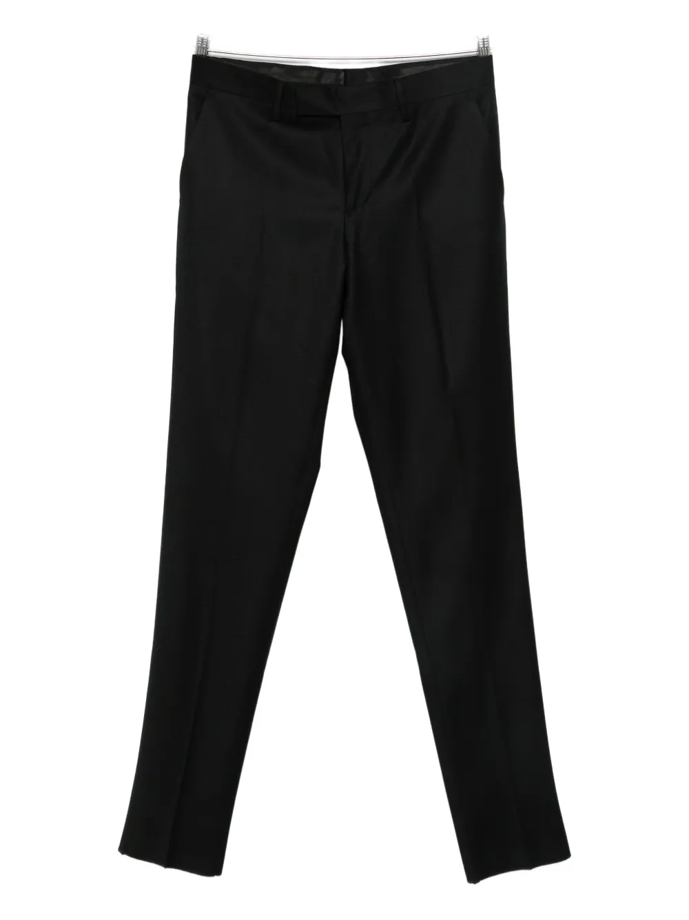Lardini Pressed-crease Trousers In Black