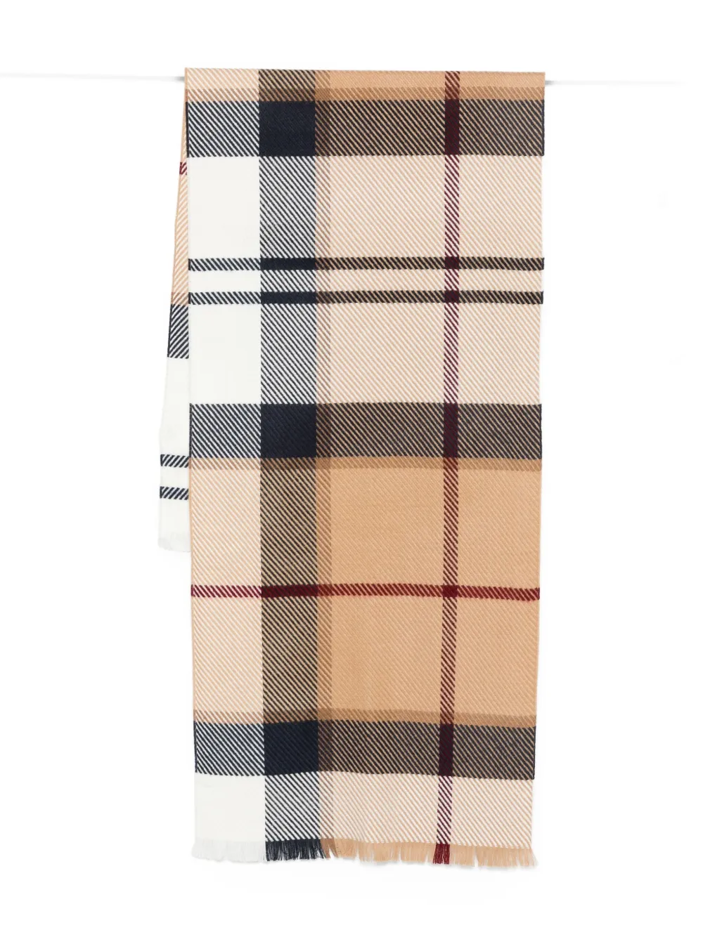 Barbour checked scarf | Neutrals | Image 1