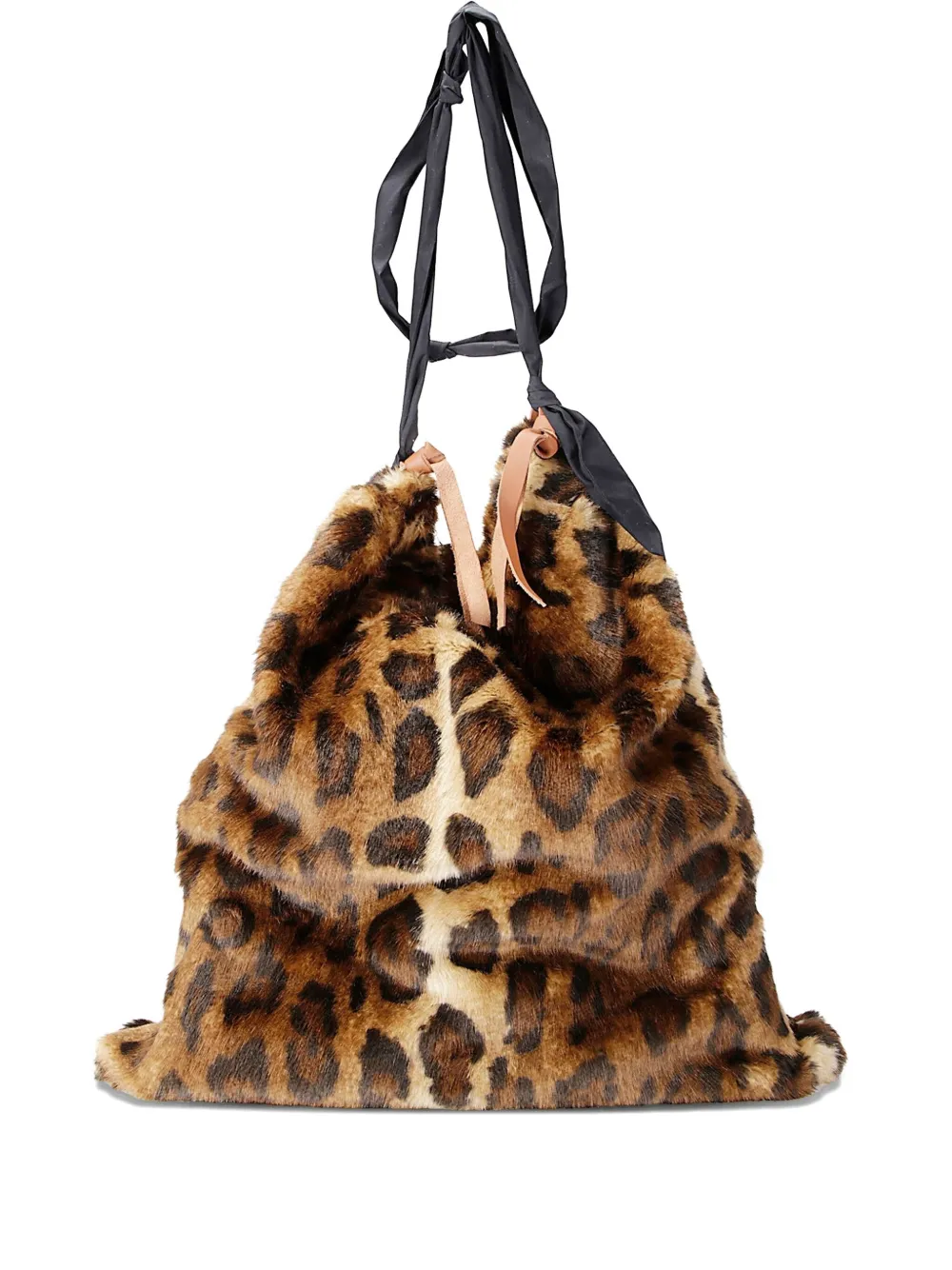 Jejia Carla leopard-print faux-fur shoulder bag | Brown | Image 1