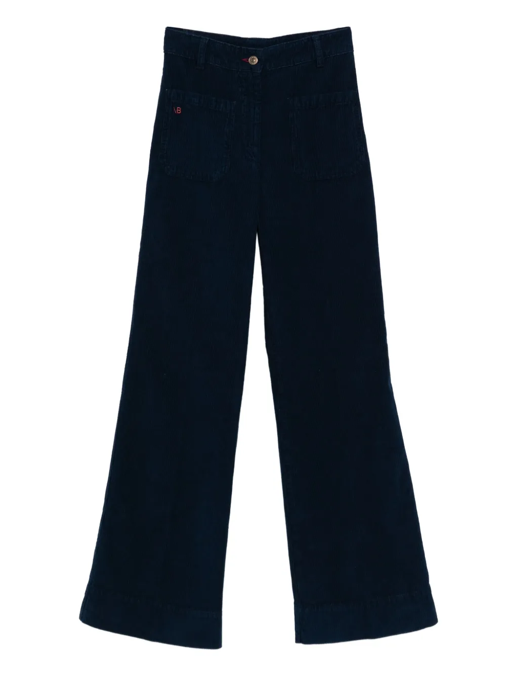 Victoria Beckham corduroy front-pocket trousers | Blue | Image 1
