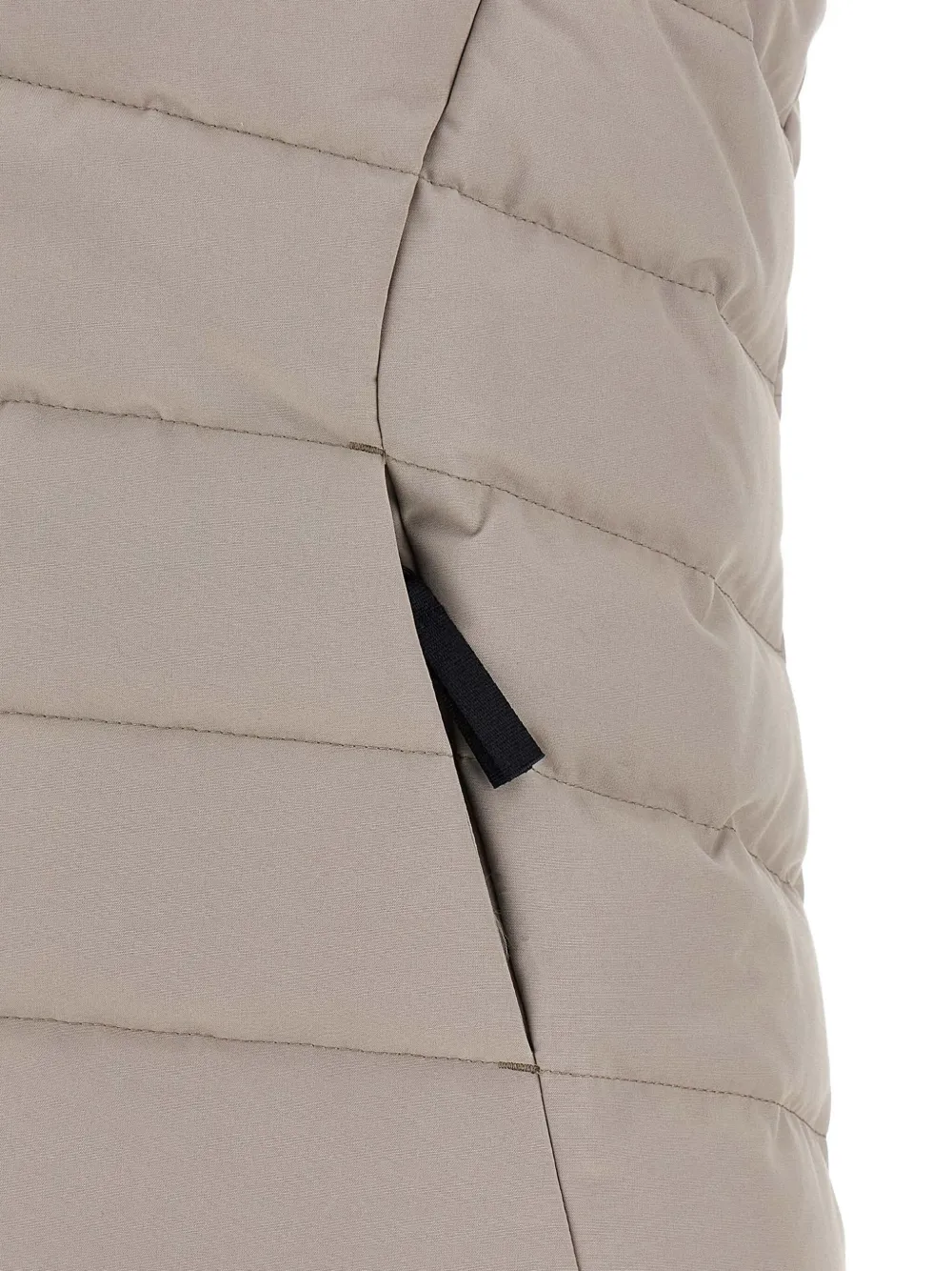 Canada Goose Dove Grey Polyester Blend Freestyle Crew Sleeveless Down Jacket In Neutral