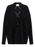 Nude Argyle cut-out cardigan - Black
