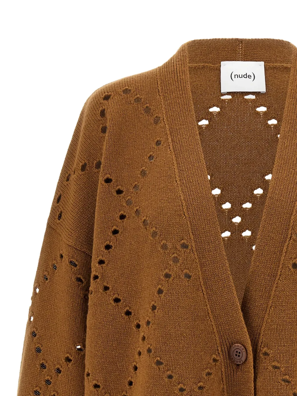 Nude Vest met lange mouwen en uitgesneden details Bruin