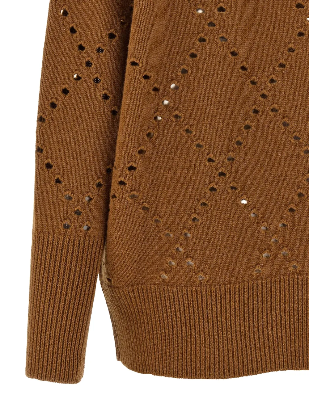 Nude Vest met lange mouwen en uitgesneden details Bruin