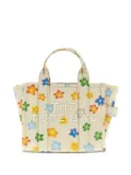 Marc Jacobs The Wild Daisy Canvas Small tote bag - Neutrals
