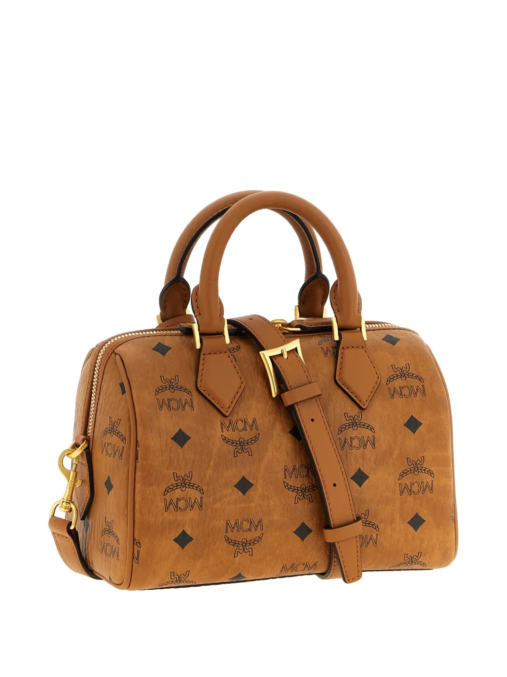 MCM Ella Boston rocket-print monogram tote bag - Bruin