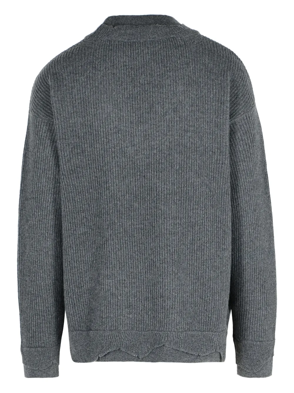Laneus ribbed-knit sweater - Grijs