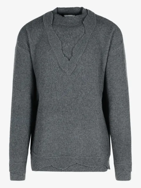 Laneus ribbed-knit sweater
