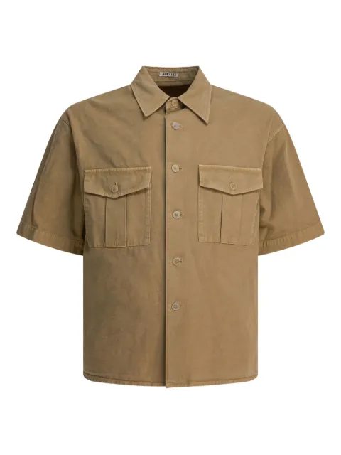 Auralee double-pocket cotton shirt
