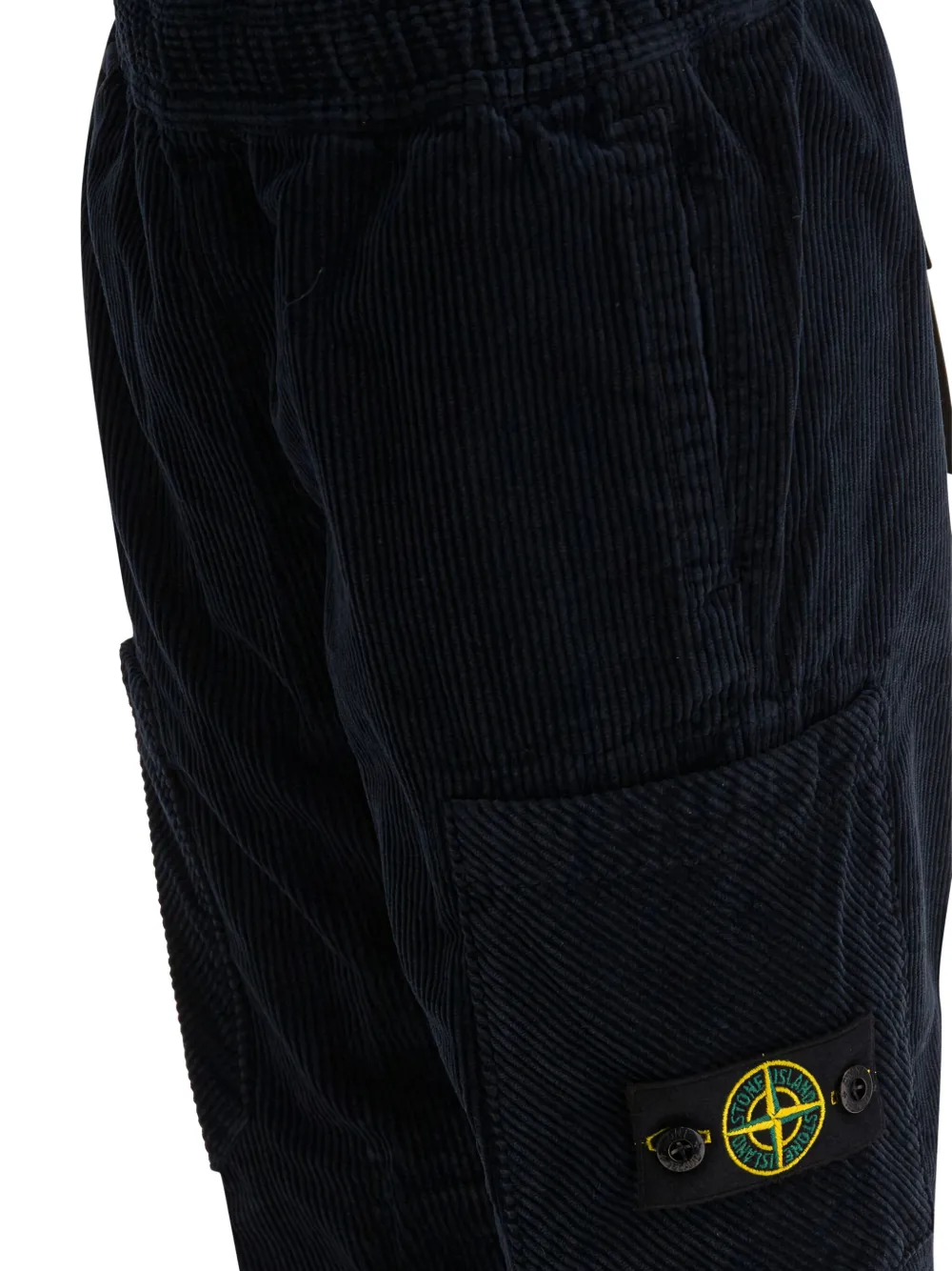 Stone Island Junior Ribfluwelen broek Blauw