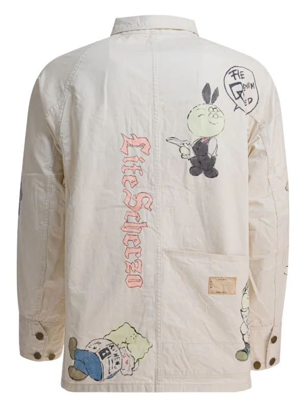 KAPITAL グラフィック シャツジャケット | ニュートラル | FARFETCH JP