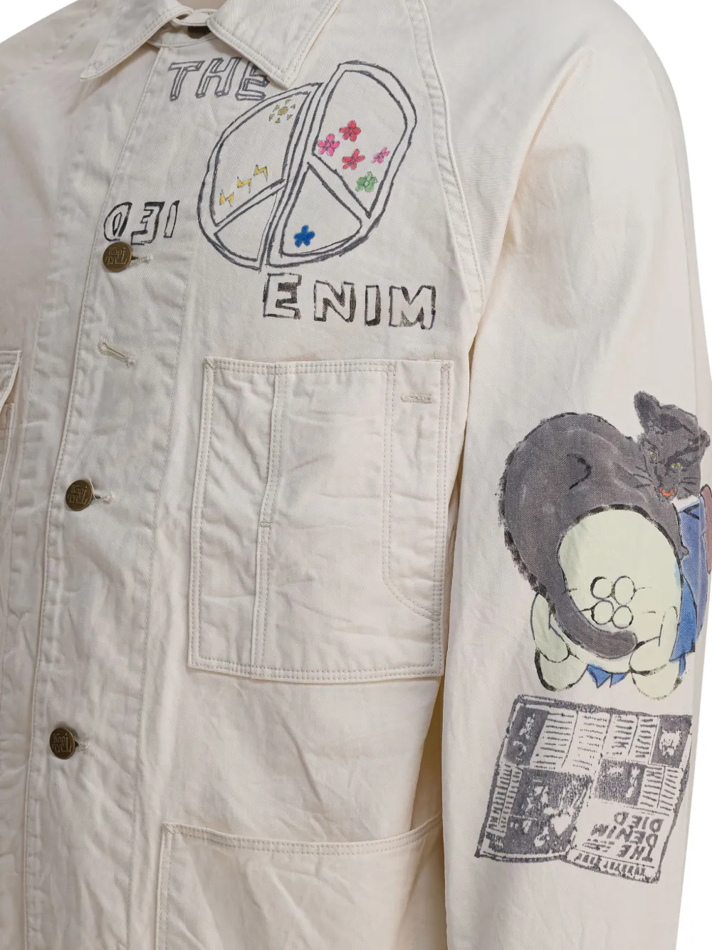 Kapital Cactus Beer Printed Cotton-twill Jacket In Neutral