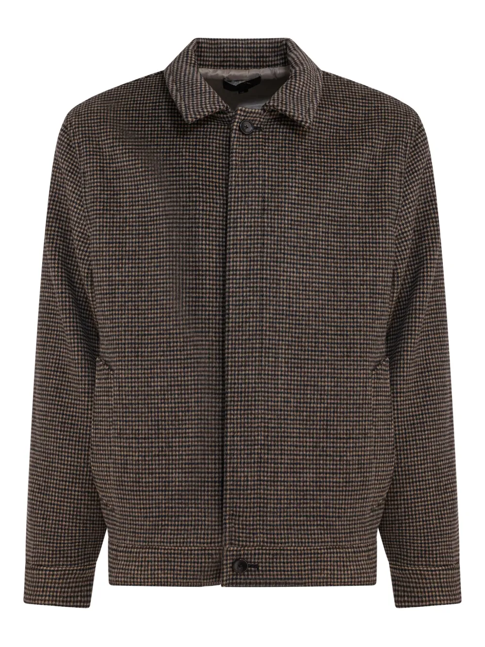 Vince checked bomber jacket | Brown | Image 1