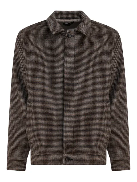 Vince checked bomber jacket