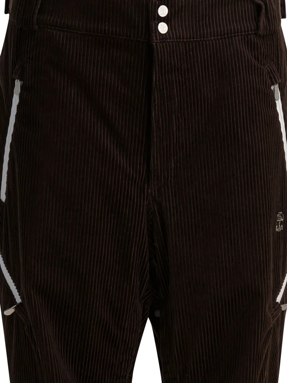 Brunello Cucinelli Corduroy Trousers Velvet Padding In Brown