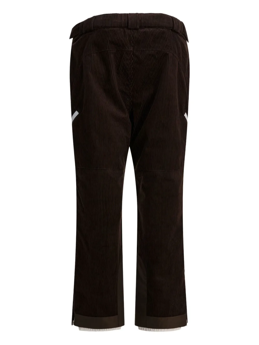 Brunello Cucinelli corduroy zip-detail trousers - Bruin