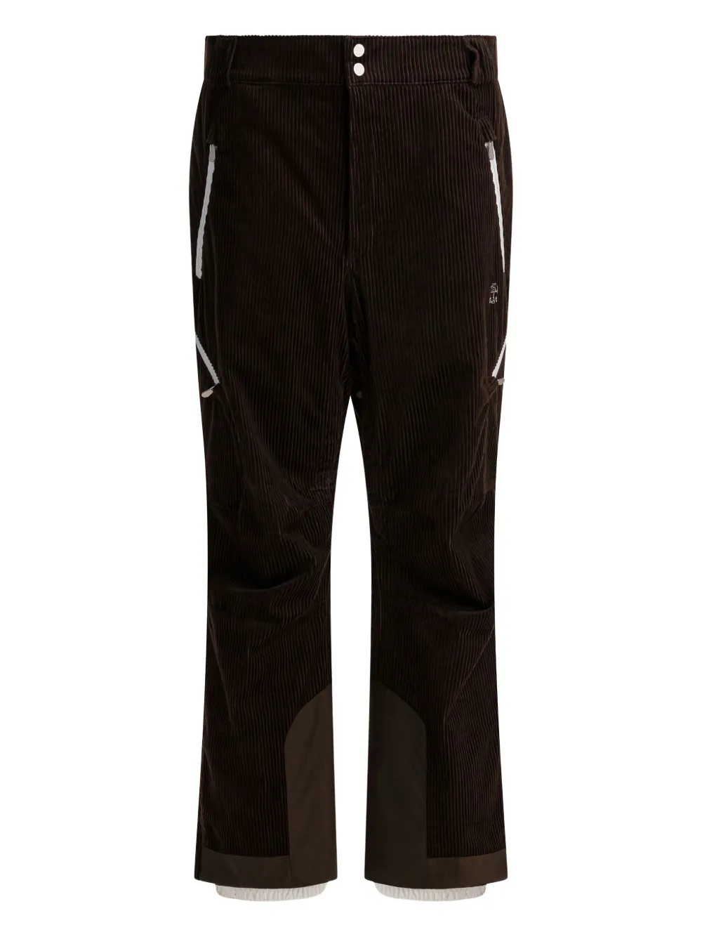 Brunello Cucinelli corduroy zip-detail trousers - ブラウン Brunello Cucinelli corduroy zip-detail trousers - ブラウン