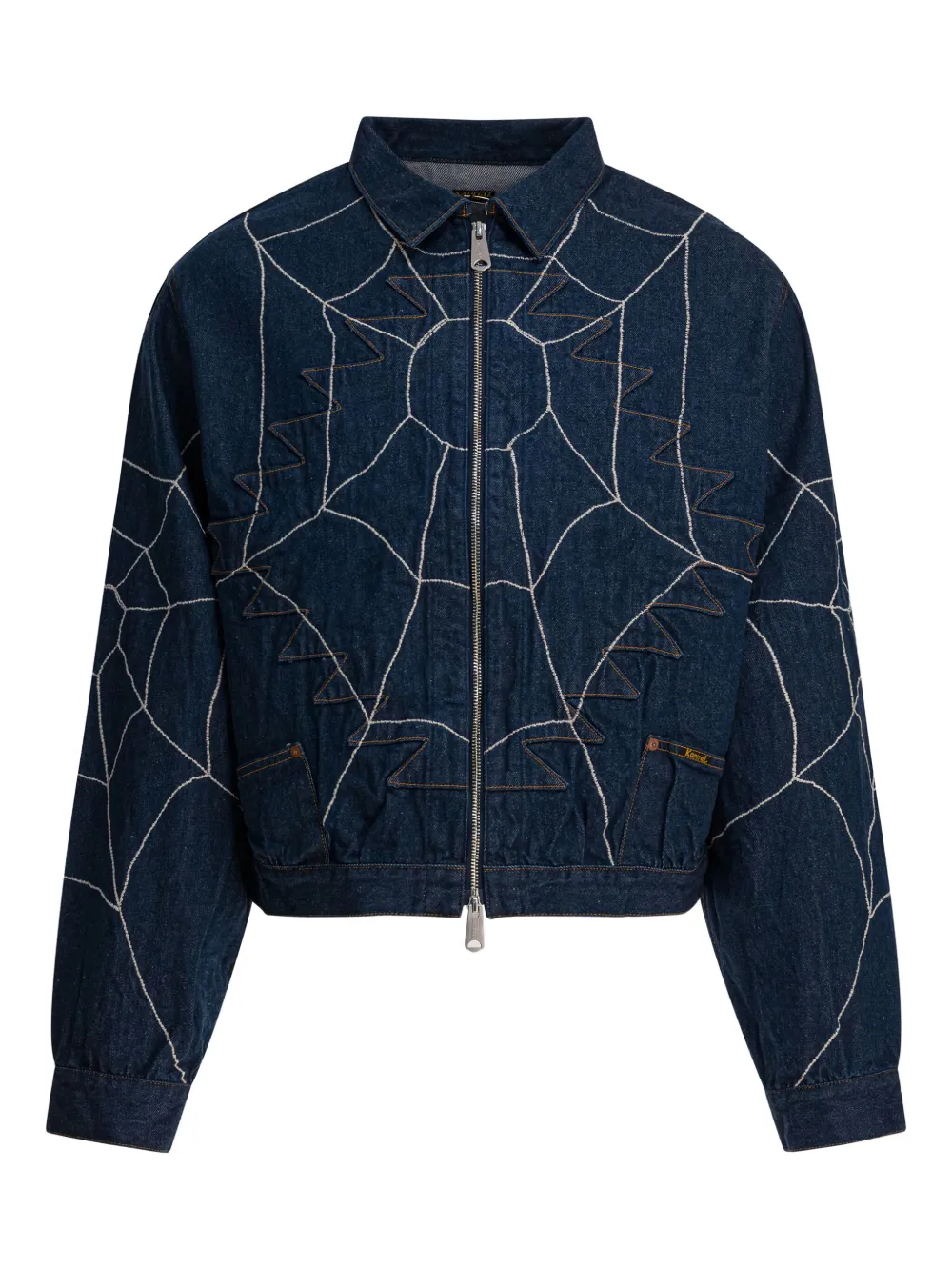 KAPITAL spiderweb-embroidered denim jacket | Blue | Image 1