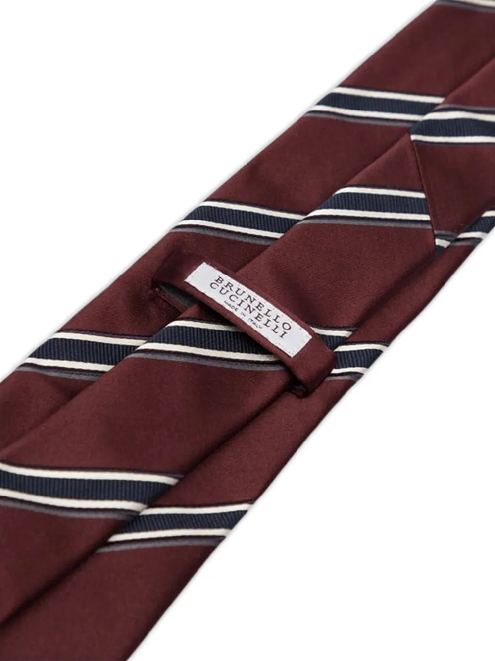 Brunello Cucinelli Diagonal-stripe Tie In Red