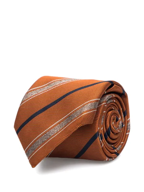 Brunello Cucinelli striped silk tie