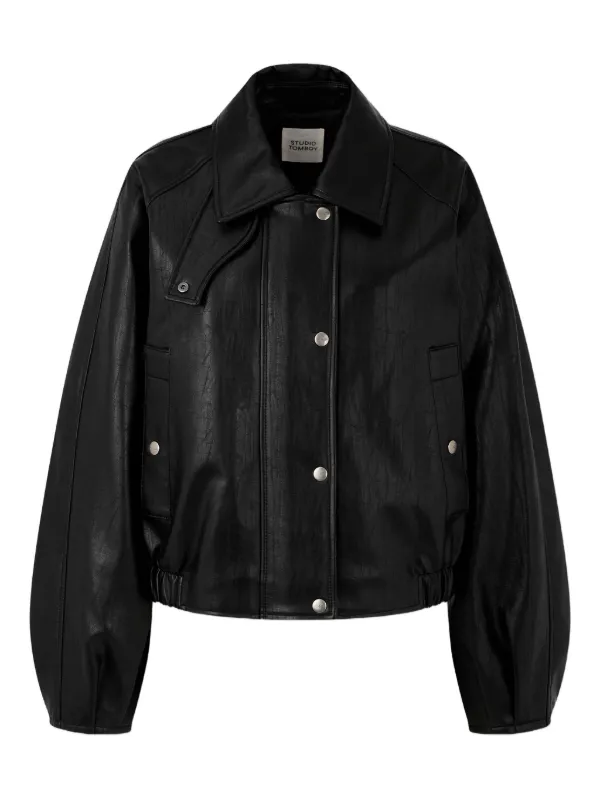 ジャケット・アウター NHOJ Black Spread Collar Jacket jackjones-jorislingtonjacket-